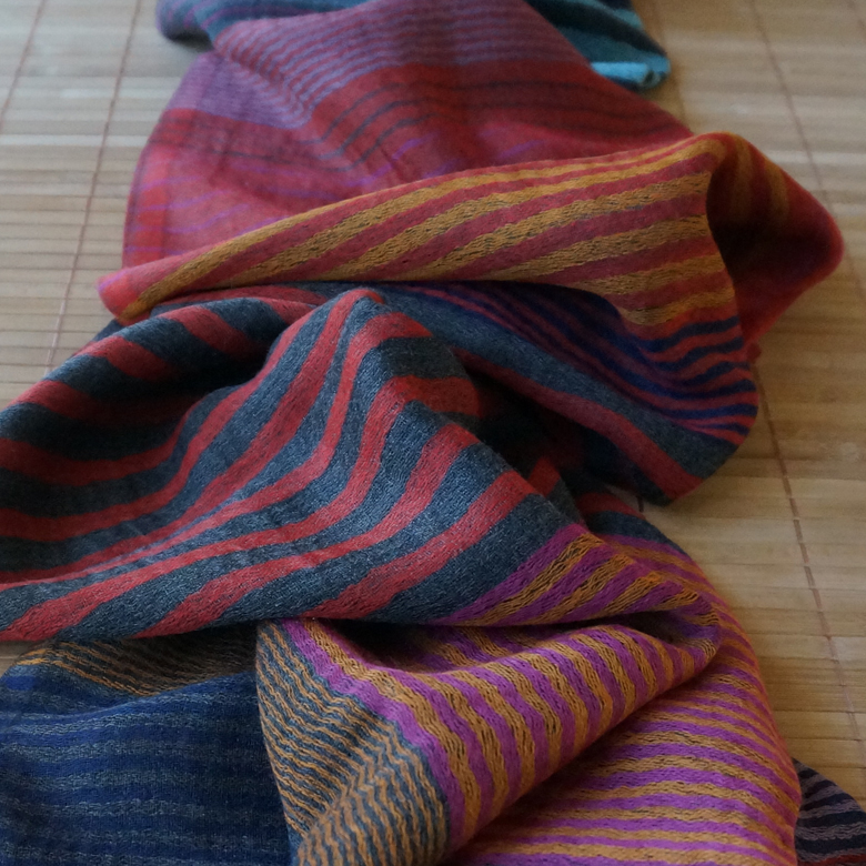 Featherweight Wool Striped Scarf - DYC Store